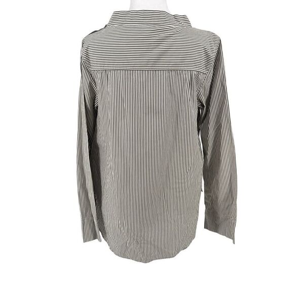 J.Crew Women’s Striped Button Shoulder Long Sleeve Cotton Top Size 6 EUC preppy - Picture 4 of 10